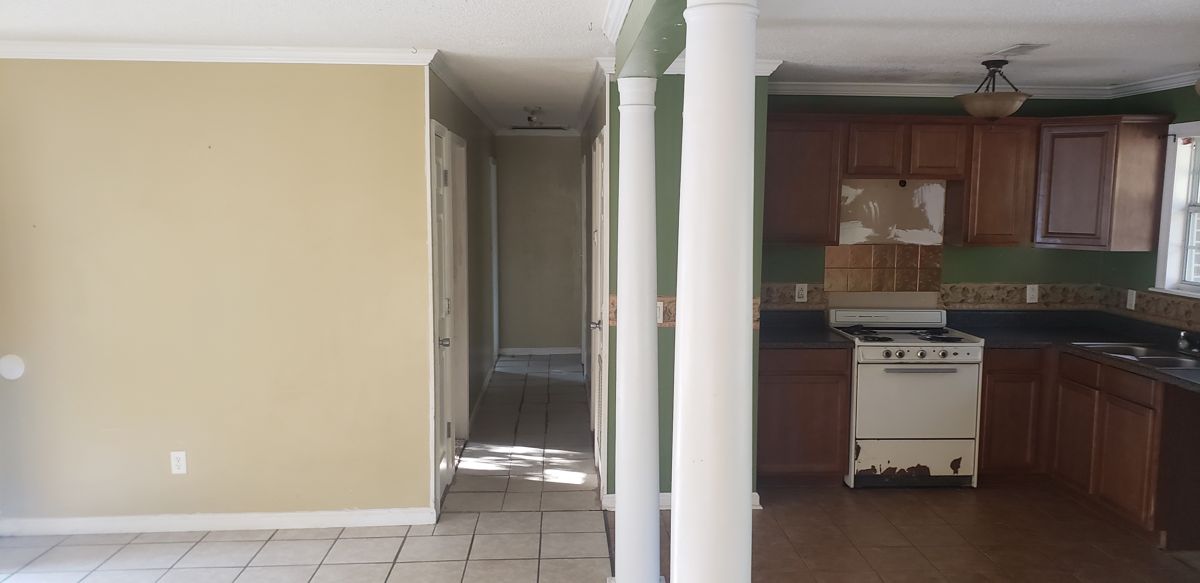 Hallway before remodel
